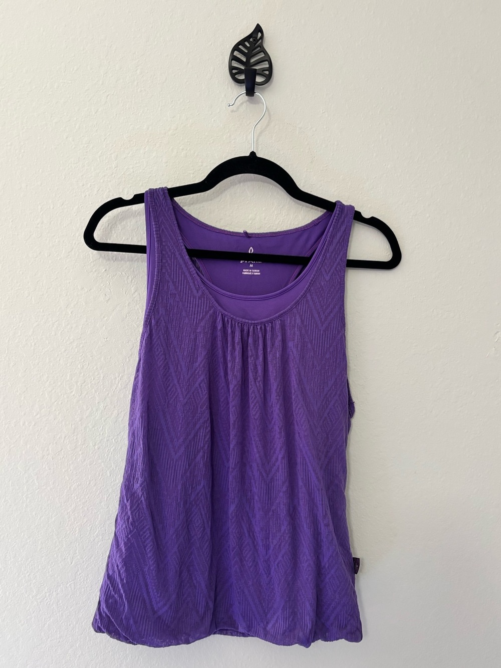 Prana Purple Chevron Racerback Tank Top M